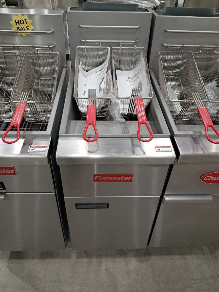 50lbs Deep Fryers Español Commercial New Warranty
