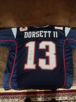 Autographed Phillip Dorsett Patriots NFL Jersey 