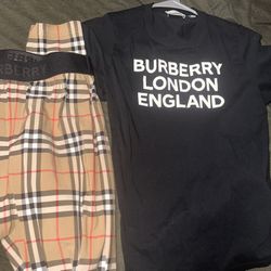 Burberry Leggins & tshirt 