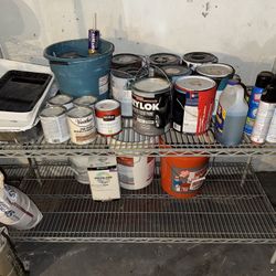 Paint and DIY Supplies Lot – New & Used – Take Everything!