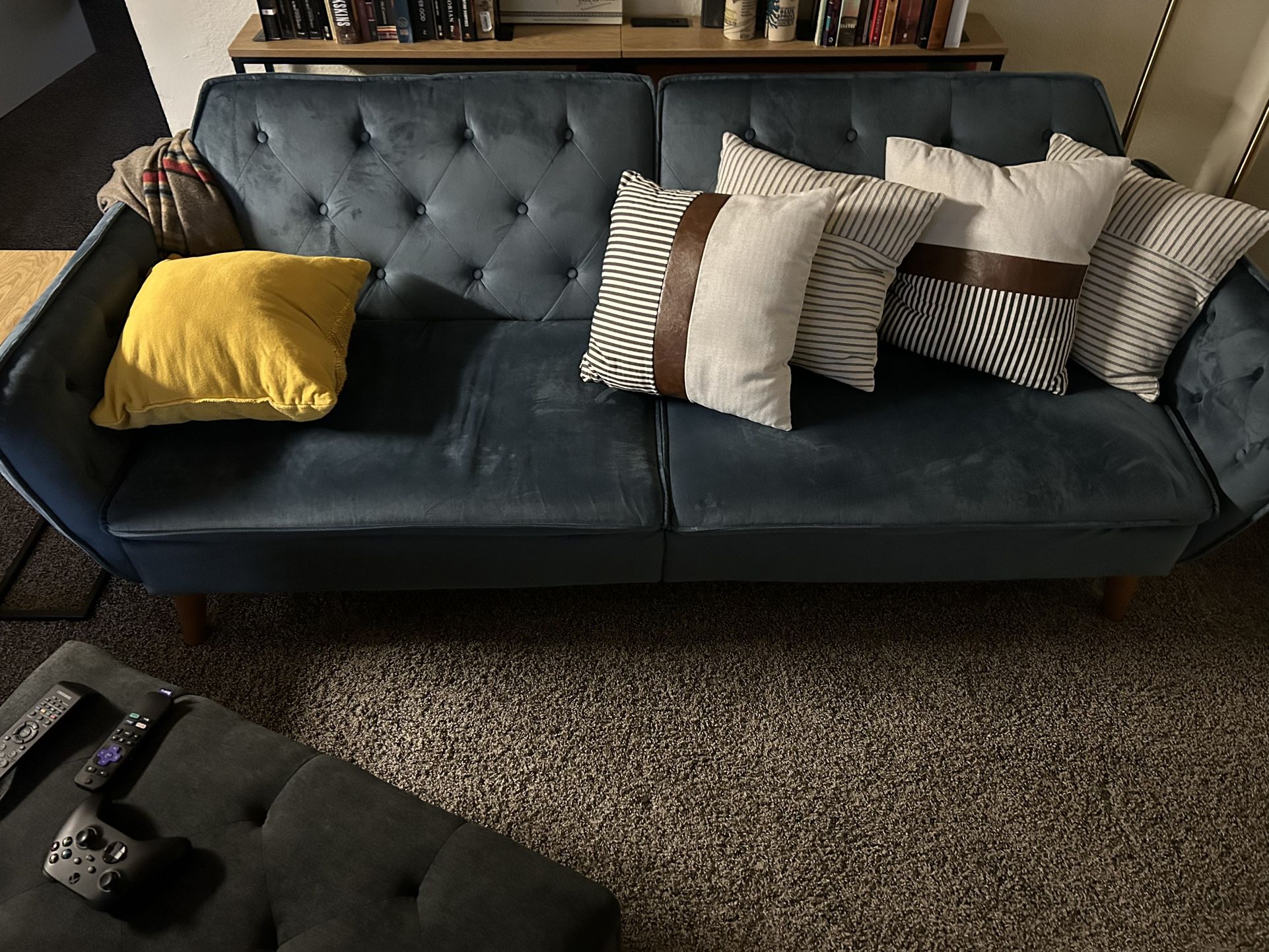 Moving Sale - Couch And Ottoman 