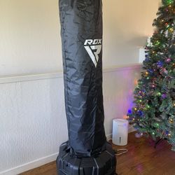 RDX, Black Punching Bag With Stand 