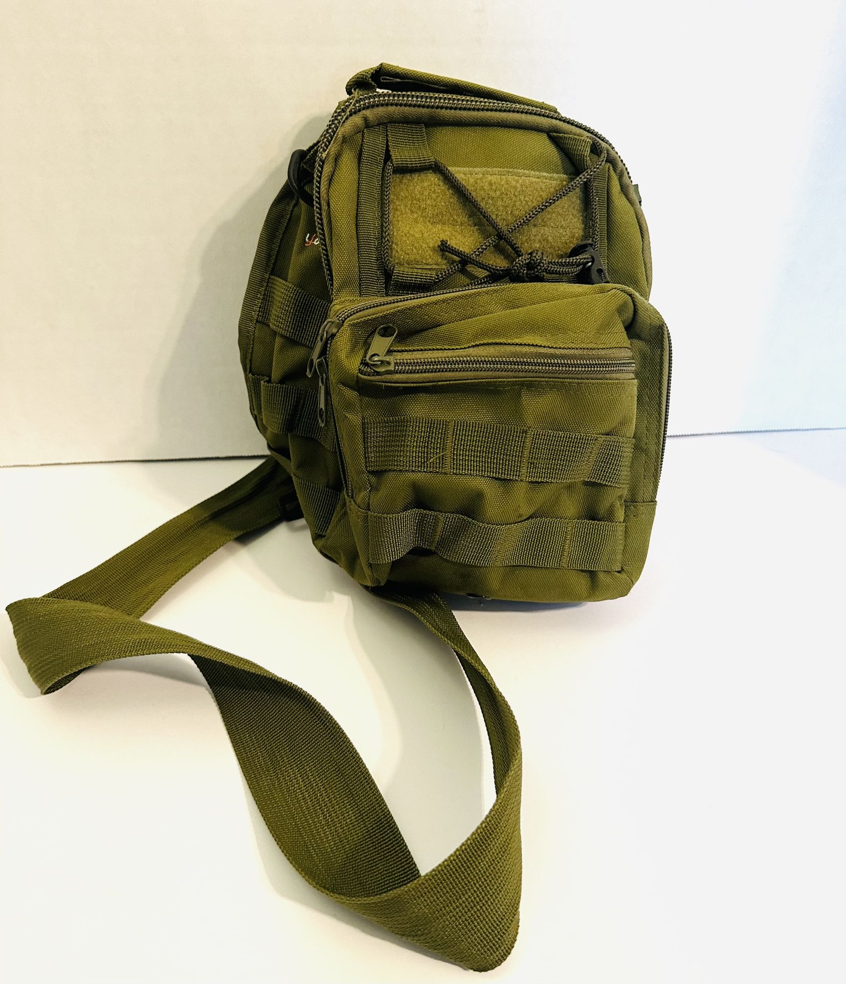 Military Chest Sling Tactical bag Crossbody Shoulder Pack Army Green