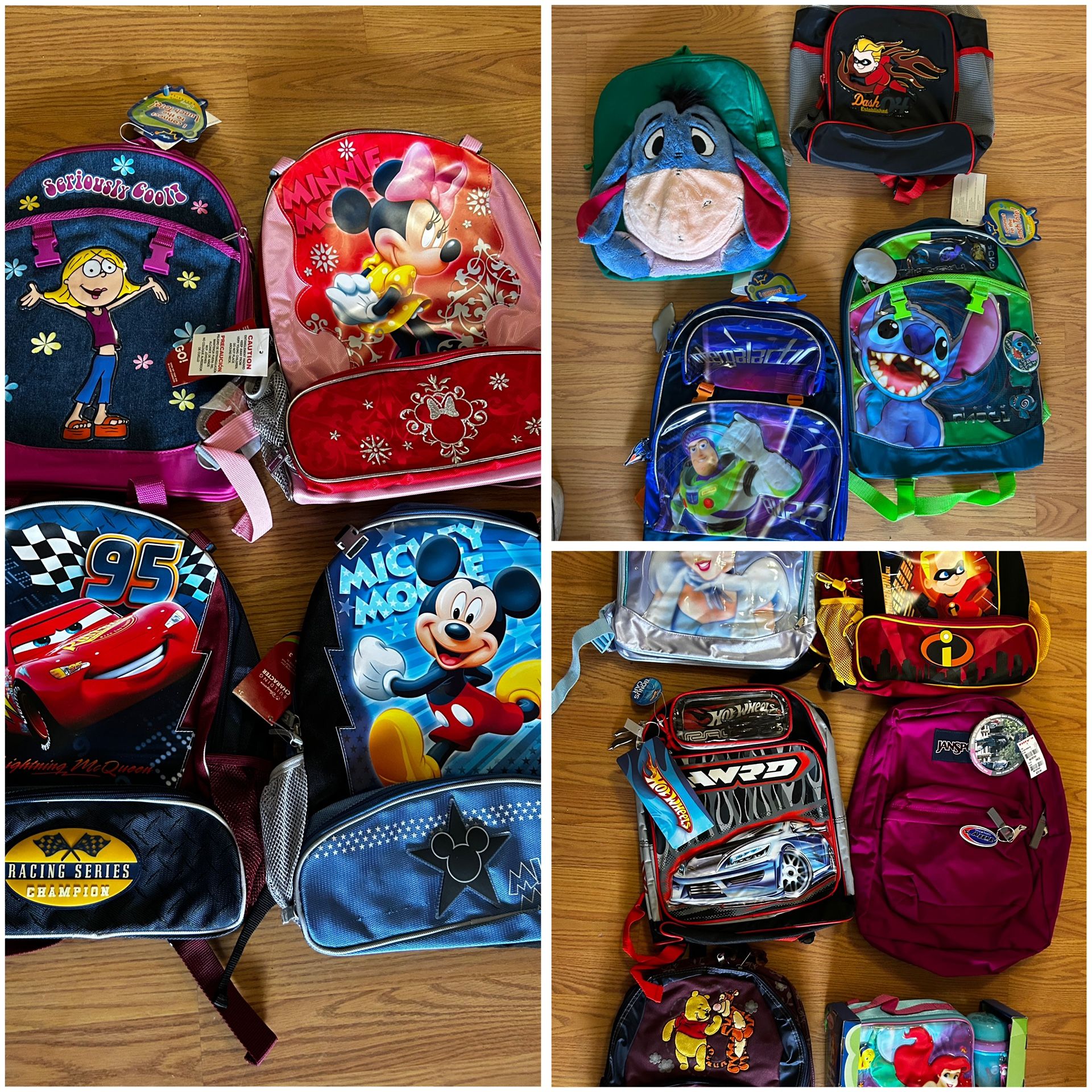 disney backpacks for school each one 20$