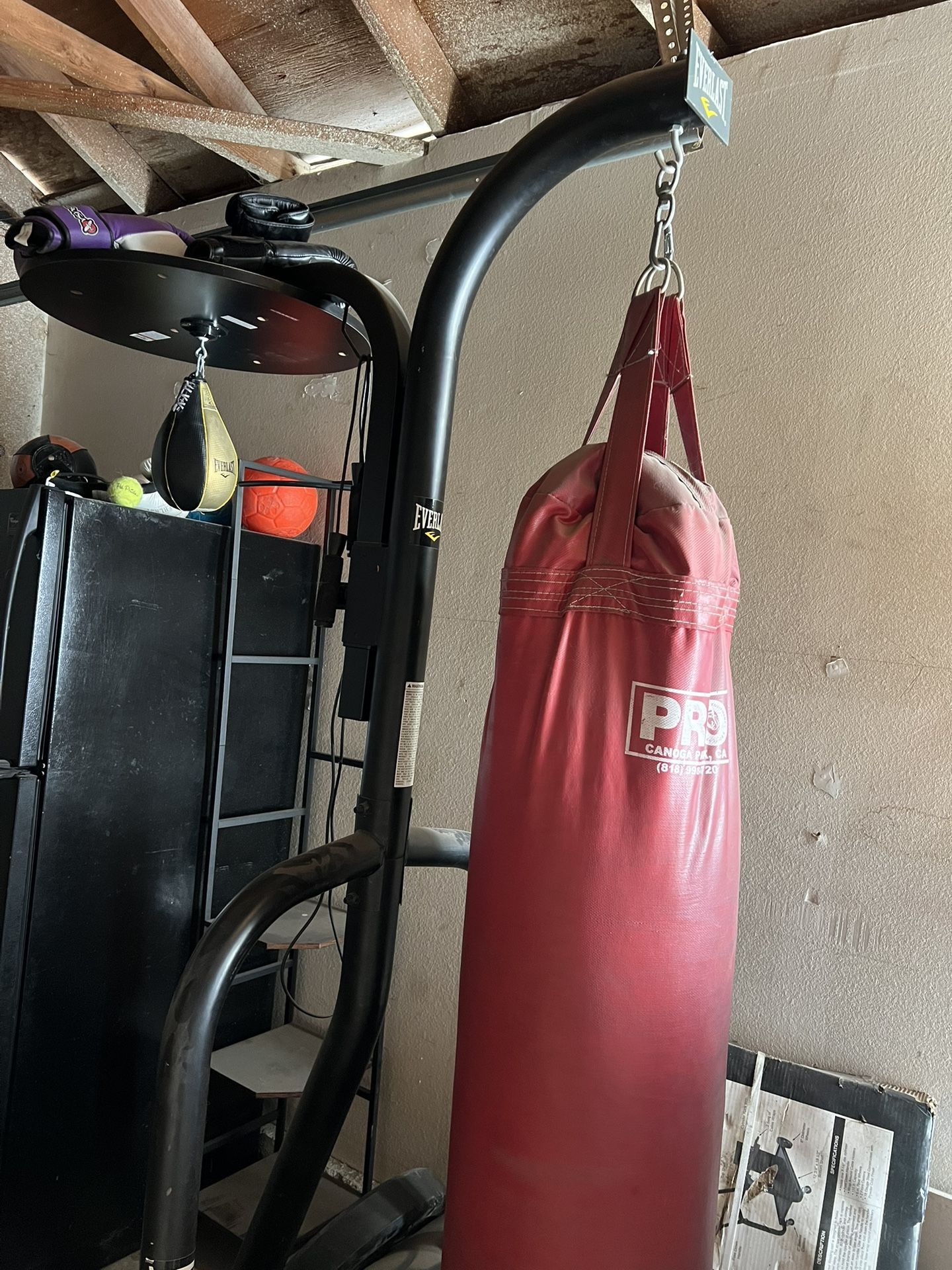 Boxing Bag and Stand