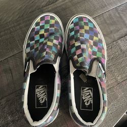 Woman’s Checkered Vans 