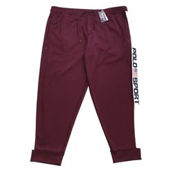 Polo Sport Sweatpants 3XL Big 3XLB Sweats Joggers Ralph Lauren PRL Burgundy BNWT