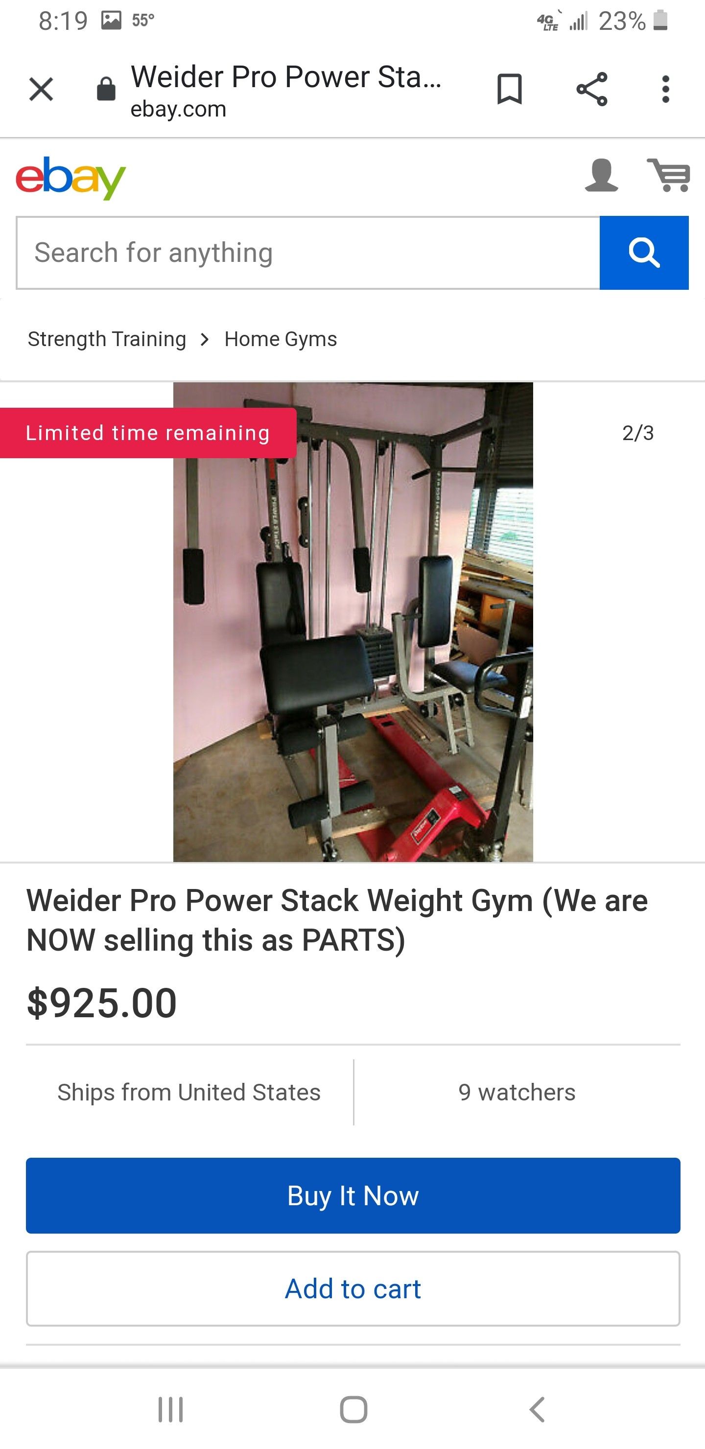 Weider Pro Power Stack Weight Gym