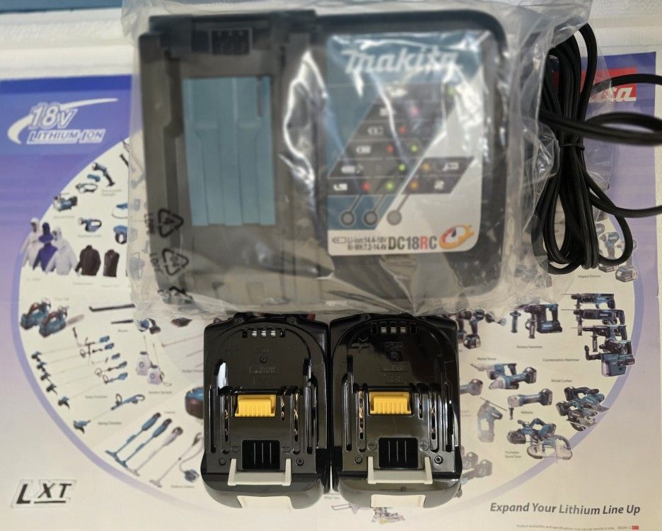 Makita 18V Charging And 2 Battery 2.0 Ah