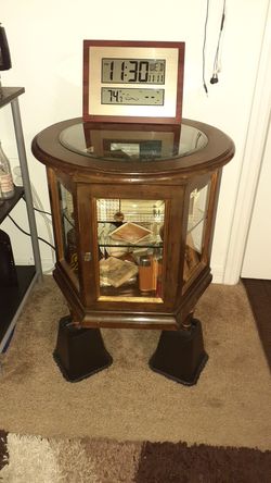 Antique Display Table Cabinet