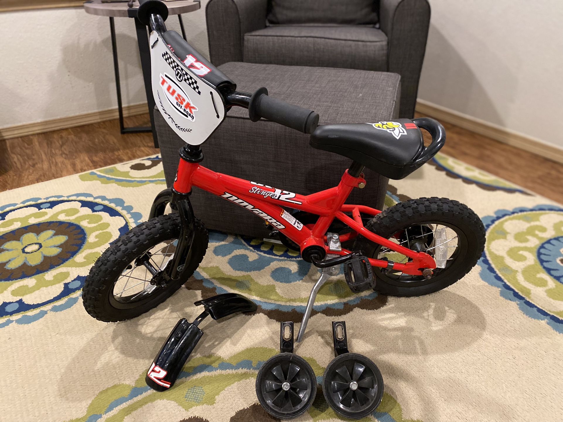 Novara 12in Bike with Training Wheels