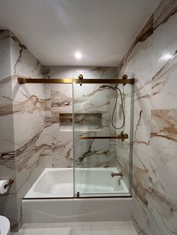Premium Frameless Shower Door for Bathtub