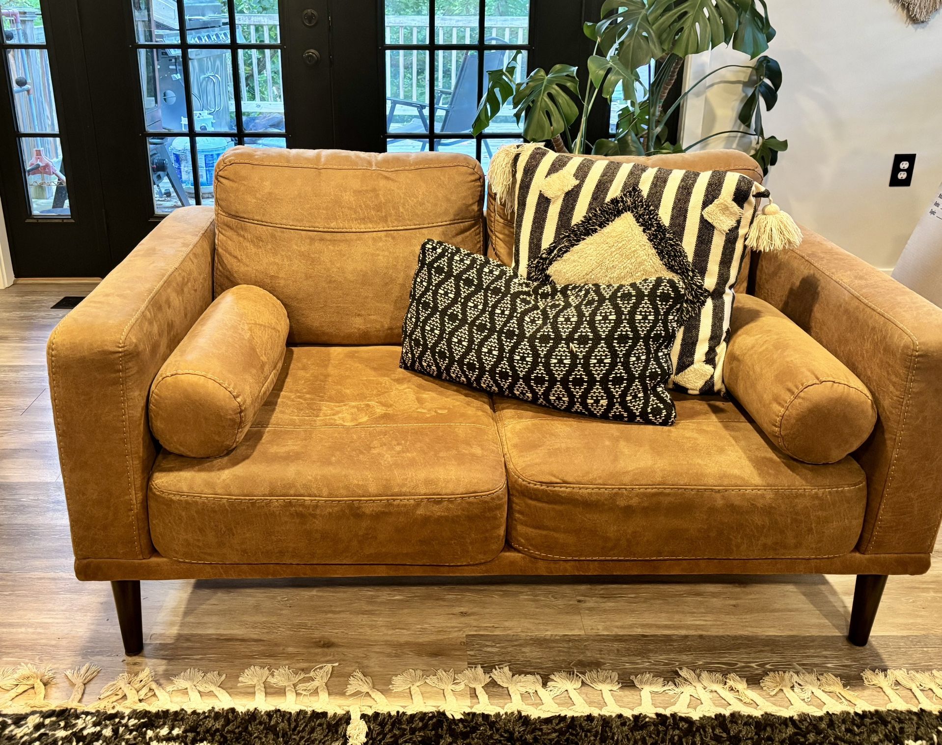 Mid Century Modern Style Couch And Loveseat