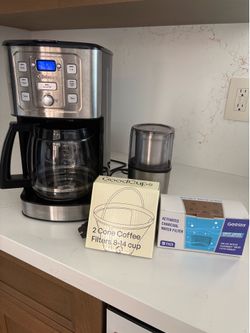 Coffee maker and accessories