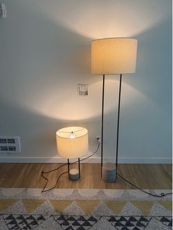 West Elm lamp set