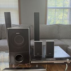 Sony 5.1 Home Theater Surround Sound System - DVD Receiver + Subwoofer + Speakers