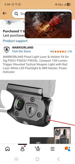 Warrior land light bearing p365 holster