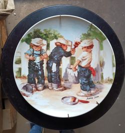NEW" Gorgeous Decorative Plate Painted By Jeanne Down