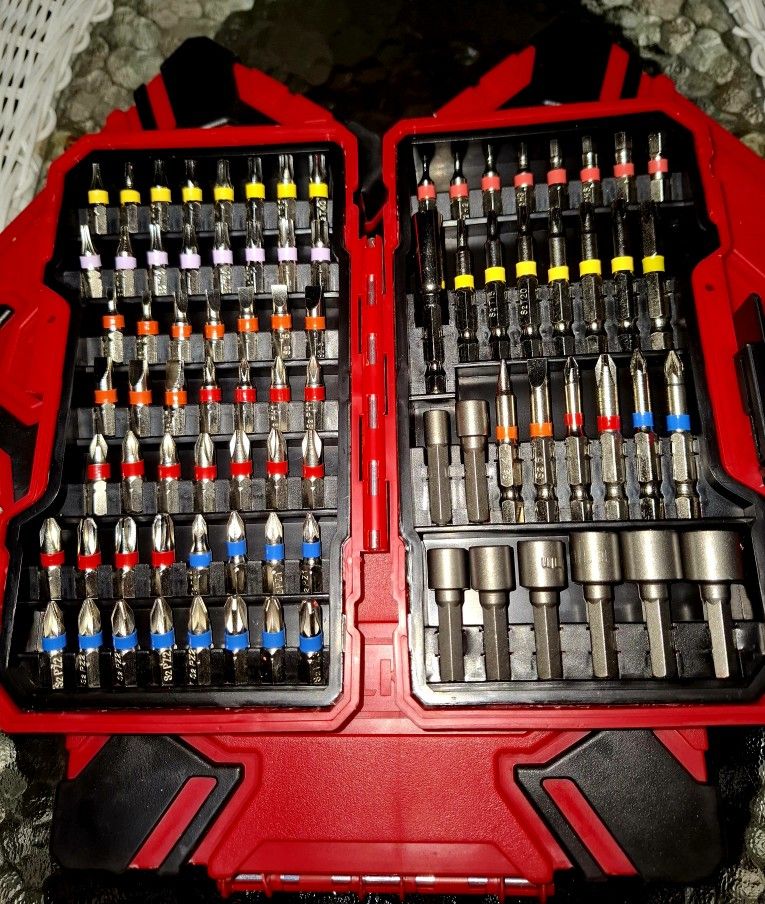 83PCS S2 Steel Bit Set – Color-Coded, Magnetic Case, Professional Screwdriver & Drill Bits