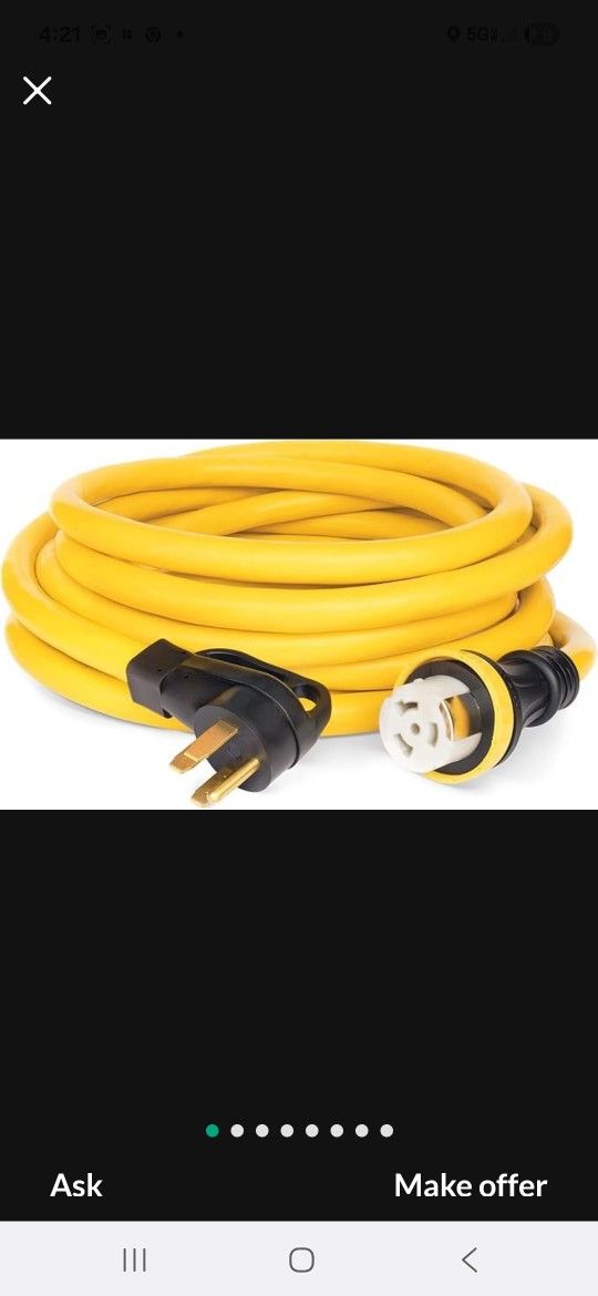 50 AMP RV EXTENSION CORD 40 FT