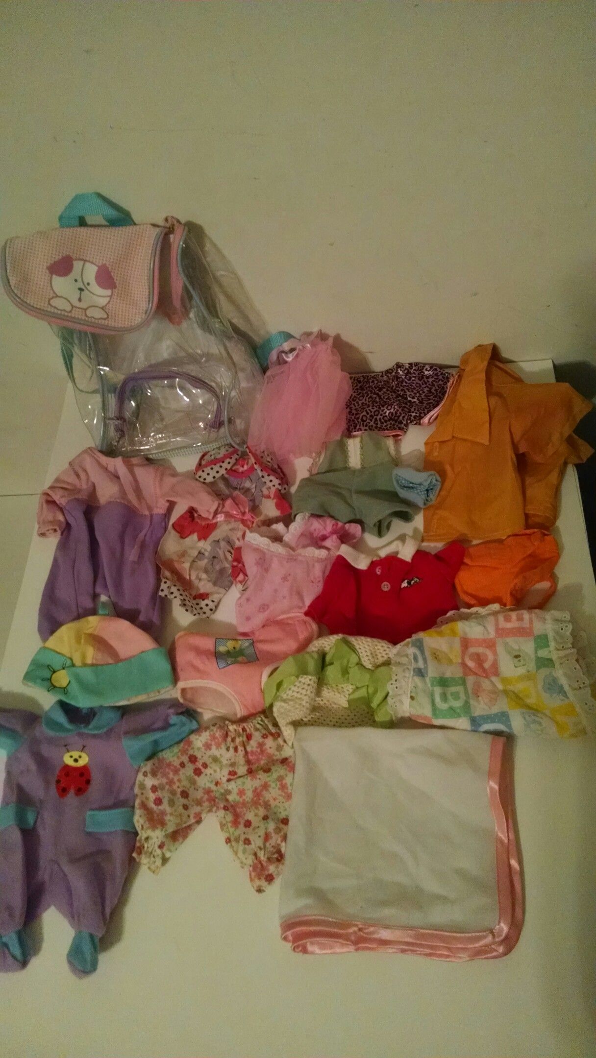 Doll Baby/Teddy Bear Clothing and Diaper Bag