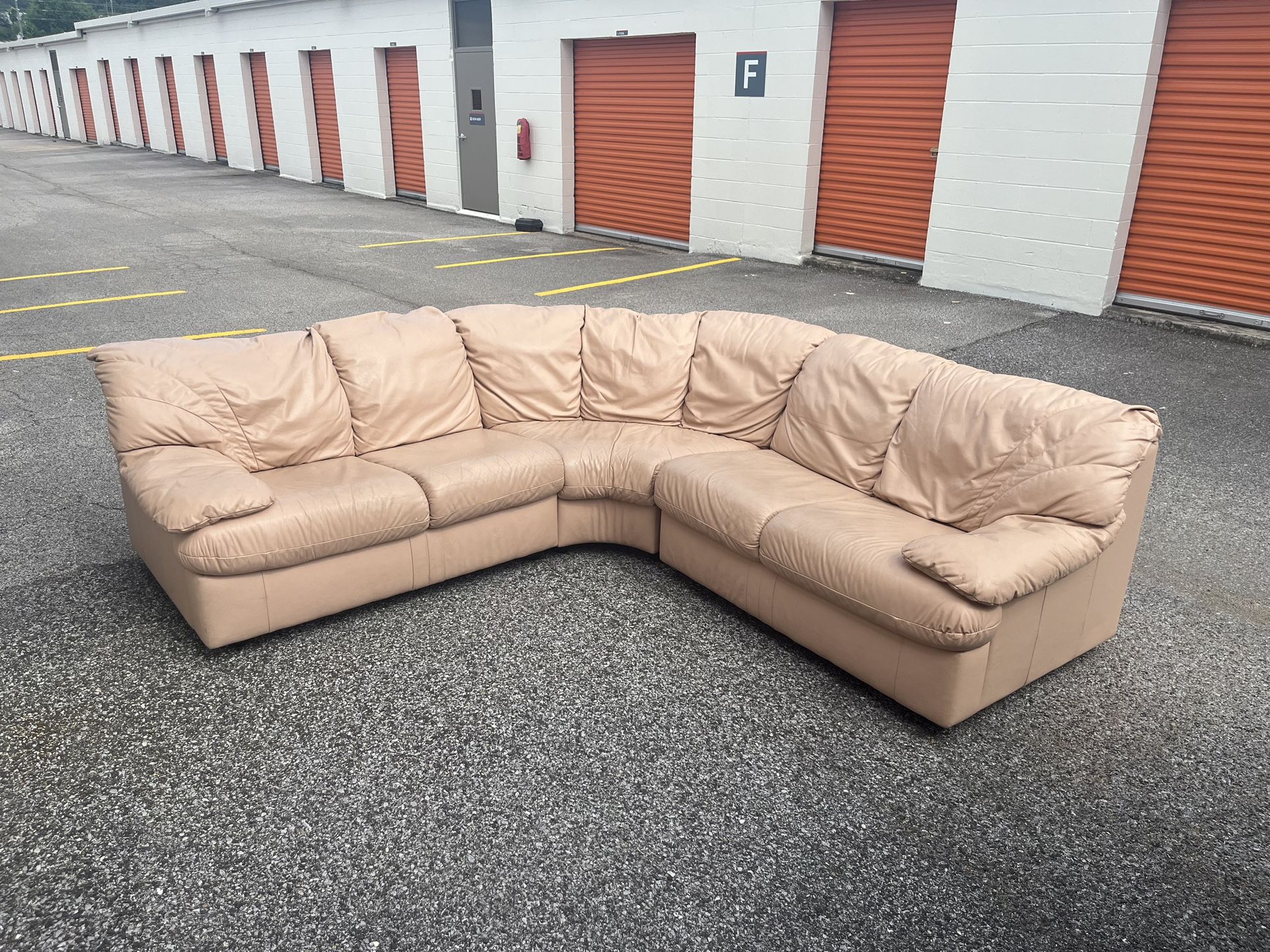 Genuine Leather Sectional!