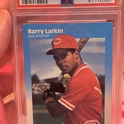 PSA 9 BARRY LARKIN 1987 FLEER RC BASEBALL CARD