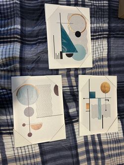 Set of 3 Modern Abstract Art Prints - New
