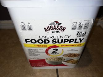 Kit De Survie Alimentaire 2 Semaines - 14 Lb (6,35 Kg) - Saveur Poulet Crémeux - Seau USA