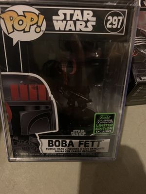 Photo FUNKO POP SPRING CONVENTION EXCLUSIVE STAR WARS BOBA FETT FUTURA #297(SOLD OUT)