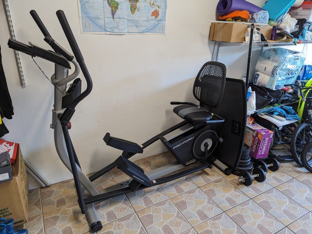 ProForm Hybrid Trainer Recumbent Bike and Rear Drive Elliptical