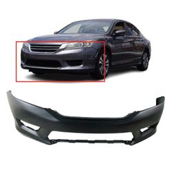 Front Bumper For 2013 2014 2015 Honda Accord Coupe EX LX W Fog Light hole2013-2014