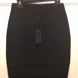 Alexander Wang Black Skirt Eyelet Size Small