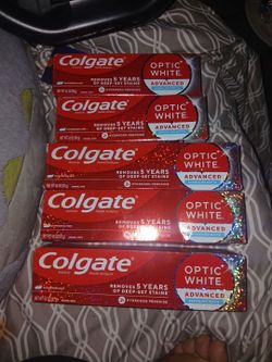 Colgste optic white advanced retails for $8.99 each