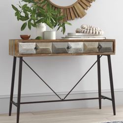 Casual Brown Console Table