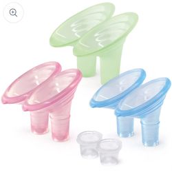 Pumping Pals Breast Pump. Flanges Are 