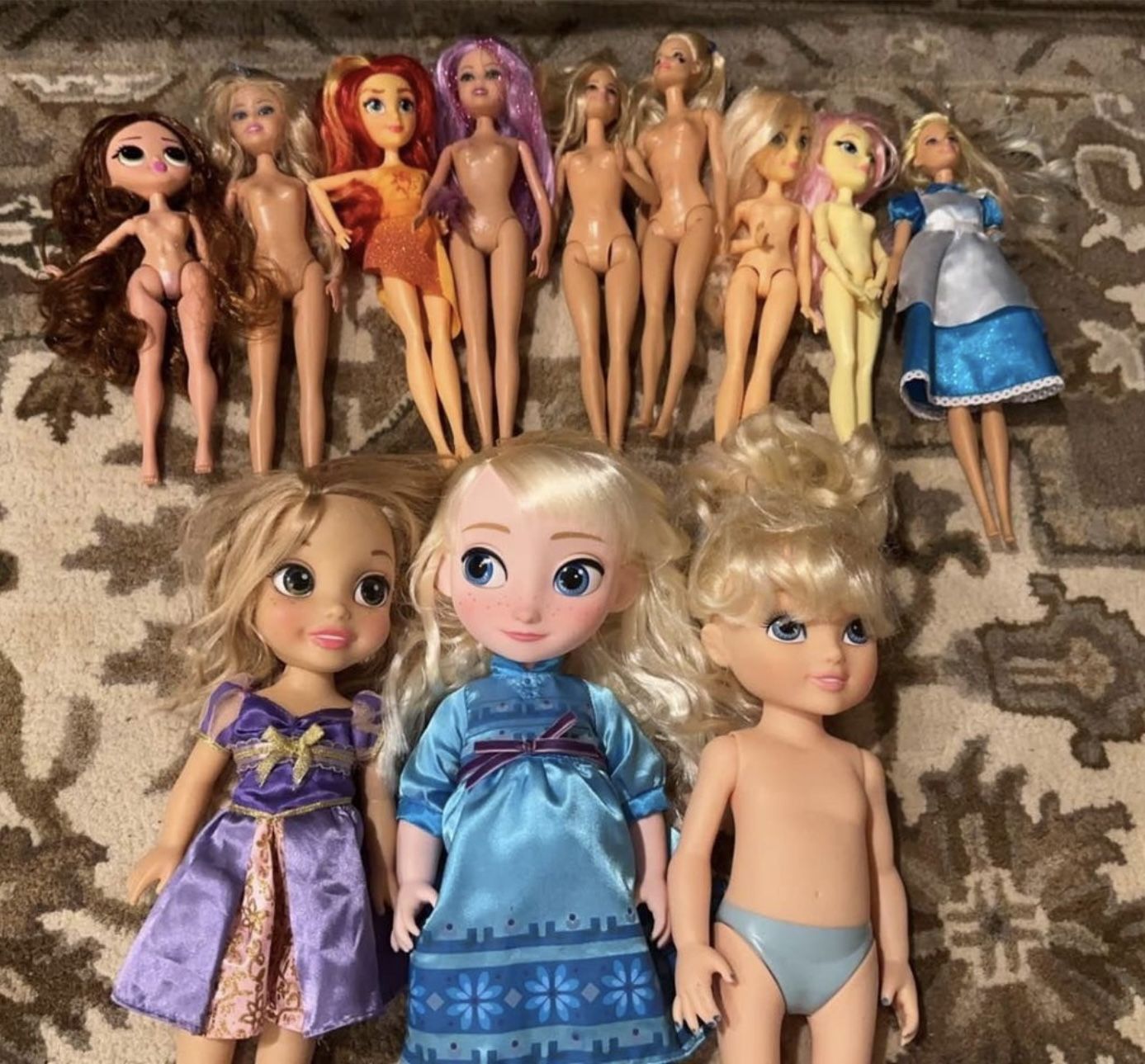 Barbie Dolls and Dolls ($5 each for small $8 each for big dolls)