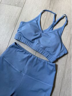 Light blue workout set