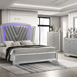 Brand New Queen Size Bedroom Set$1399.financing Available No Credit Needed 