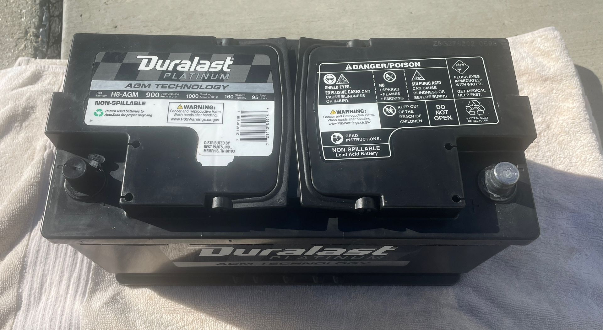 New Battery Duralast Platinum