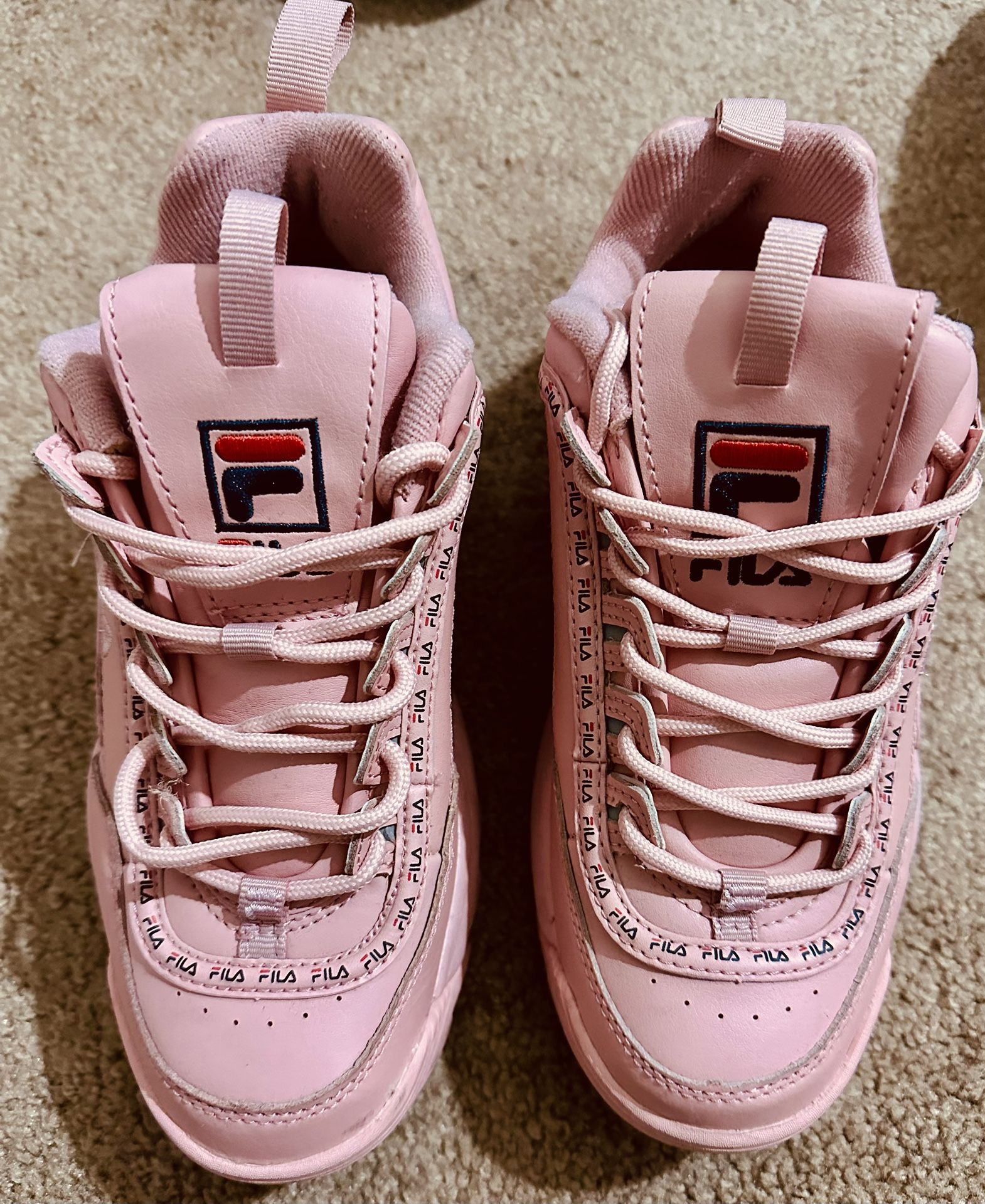 Womens Fila Disruptor Premium Athletic Shoe Pirouette Pink