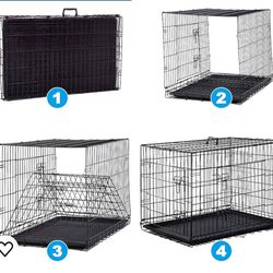 BestPet 36 Inch Dog Crates for Large Dogs Folding Mental Wire Crates