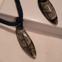 Orthoceras Fossil Pendant 