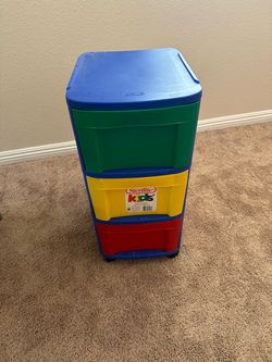 Sterilite Kids 3-Drawer Rolling Storage Organizer