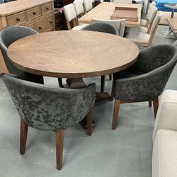 Round Dining Table Set 