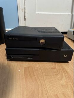 Xbox One and 360 with Controllers and Cords