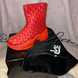 Shane Justin Runway Trainer Boots (Red) EURO 36/US 6