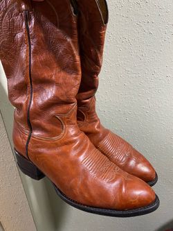 Vintage 80’S-90’S Tony Lama Style 5084 Cowboy Boots Mens Size 10.5 EE