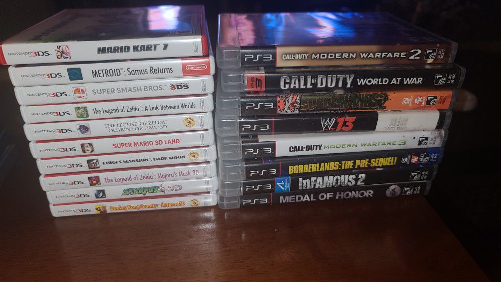 3ds Games And Ps3 Games