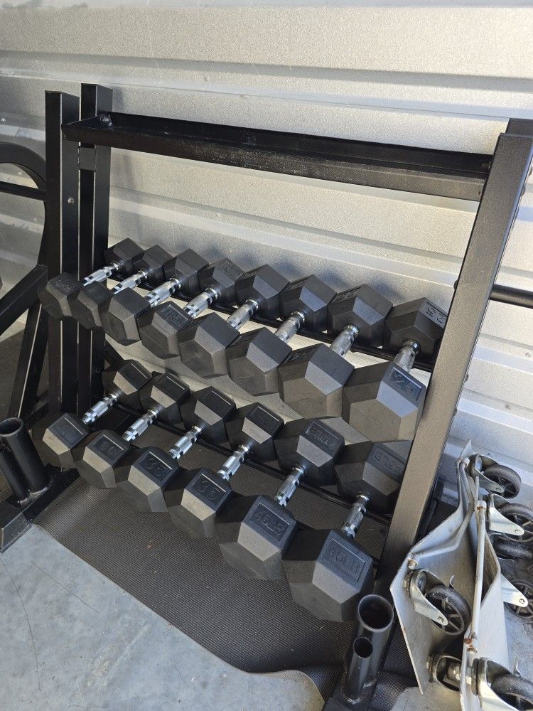 Weight Dumbbells & Multipurpose Rack
